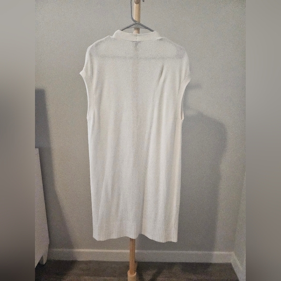 Express White Long Knit Cardigan - Picture 4 of 4